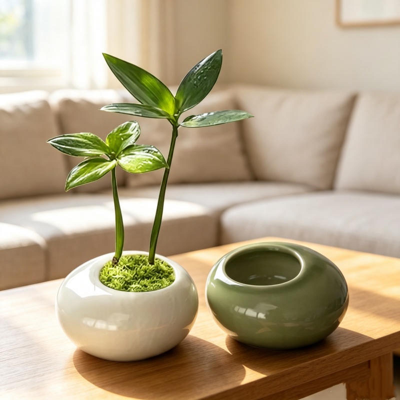 Mini Ice Crack Glazed Plant Po - Echeveria Succulent recension och pris