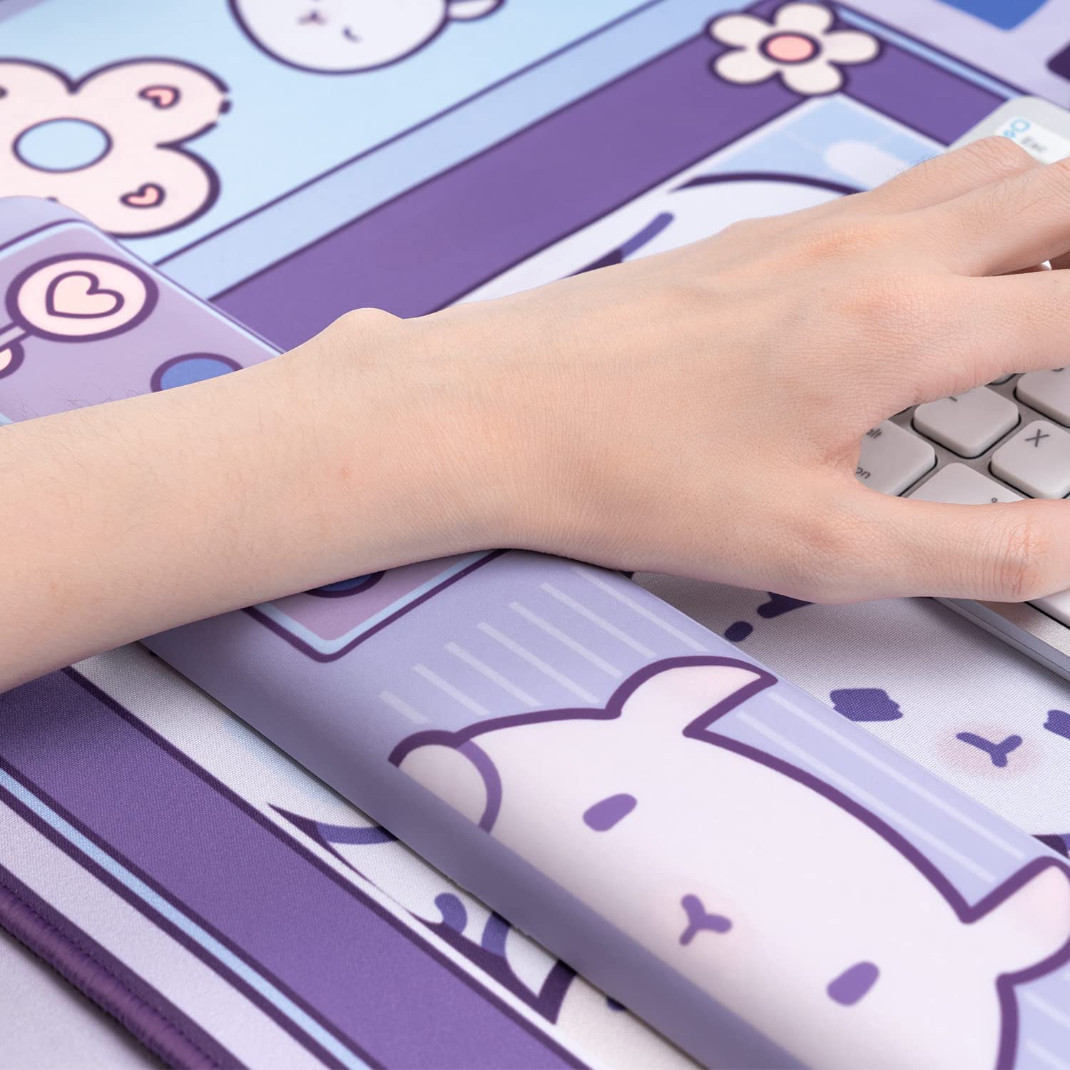 Large Kawaii Gaming Mouse Pad  - Tradescantia Purple recension och pris
