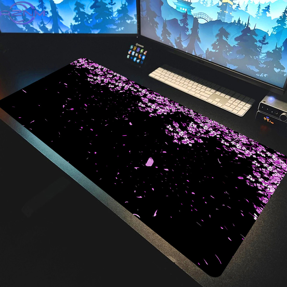 Kawaii Purple Flower Desk Mat  - Tradescantia Purple recension och pris